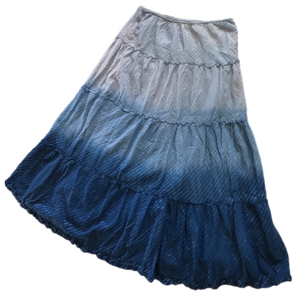 CoTt0n 0mbRe pInStriPed sKirT💙😃